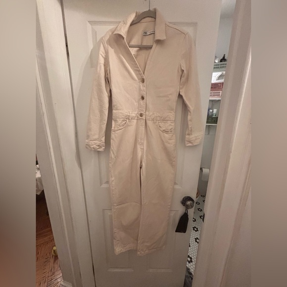 Zara Denim cOveralls- Small - Picture 1 of 6